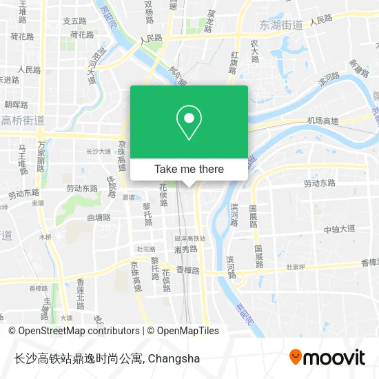 长沙高铁站鼎逸时尚公寓 map