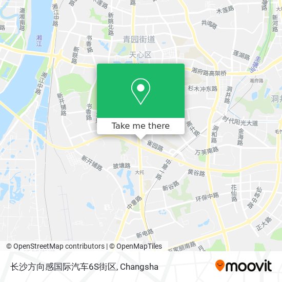 长沙方向感国际汽车6S街区 map