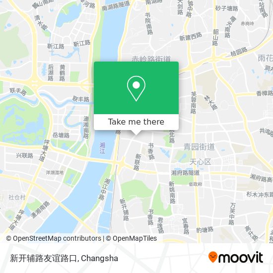 新开辅路友谊路口 map