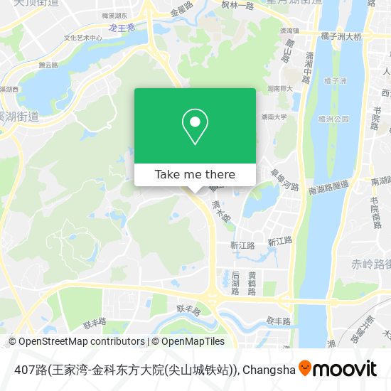 407路(王家湾-金科东方大院(尖山城铁站)) map