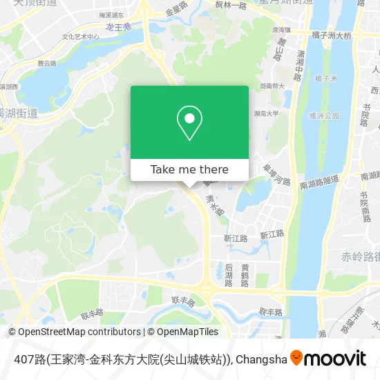 407路(王家湾-金科东方大院(尖山城铁站)) map