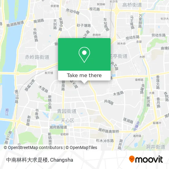 中南林科大求是楼 map