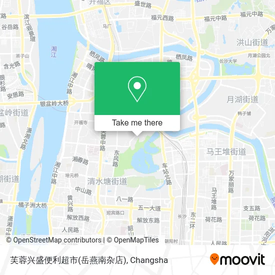 芙蓉兴盛便利超市(岳燕南杂店) map
