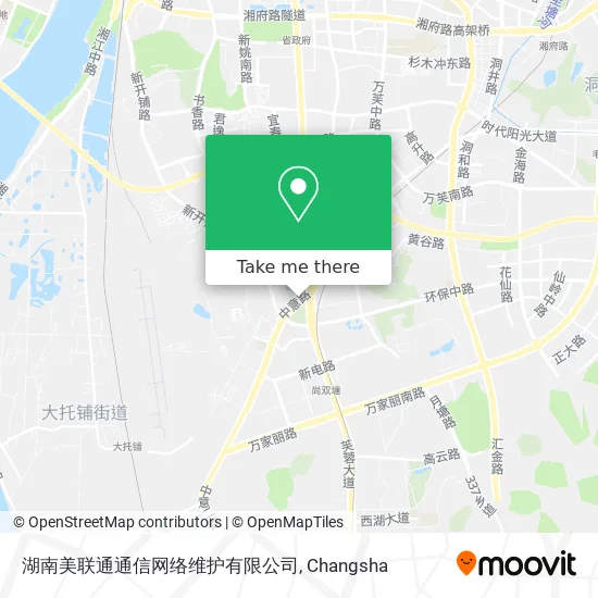 湖南美联通通信网络维护有限公司 map