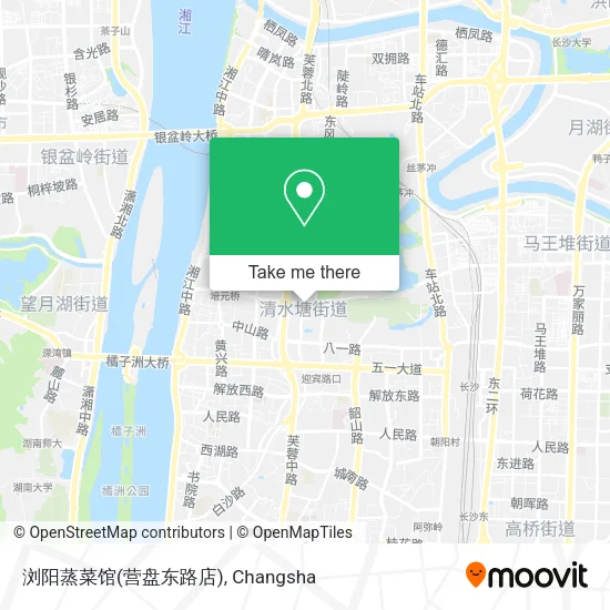 浏阳蒸菜馆(营盘东路店) map