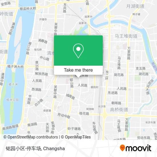 铭园小区-停车场 map