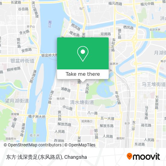 东方·浅深贵足(东风路店) map