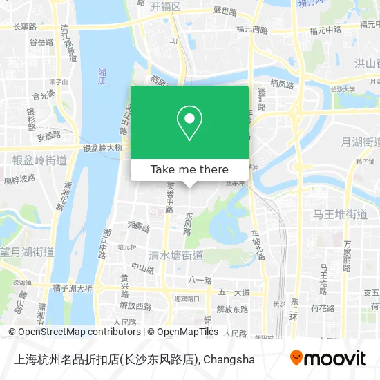 上海杭州名品折扣店(长沙东风路店) map