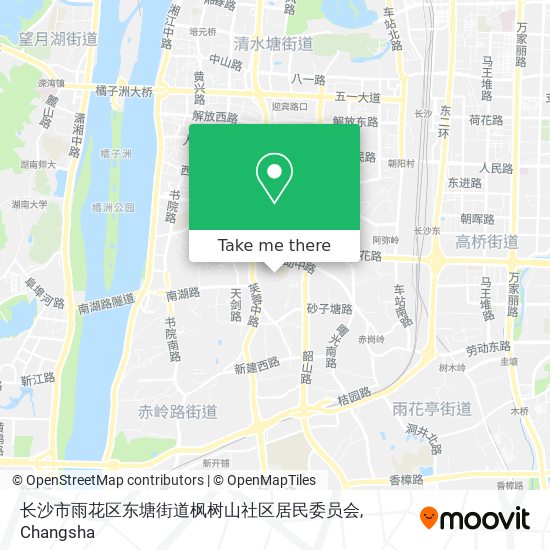 长沙市雨花区东塘街道枫树山社区居民委员会 map