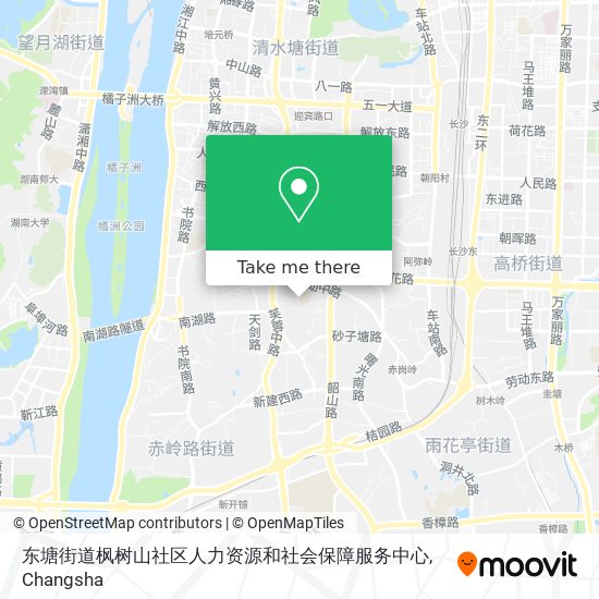 东塘街道枫树山社区人力资源和社会保障服务中心 map
