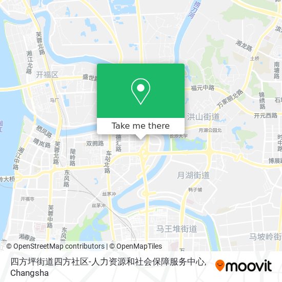 四方坪街道四方社区-人力资源和社会保障服务中心 map