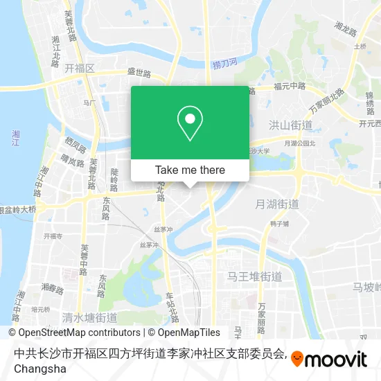 中共长沙市开福区四方坪街道李家冲社区支部委员会 map