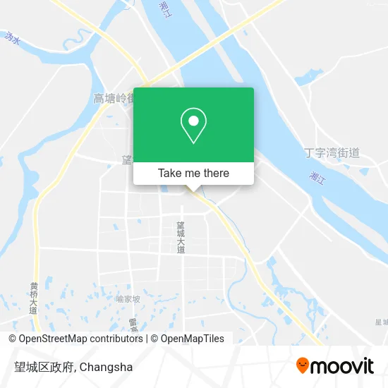 望城区政府 map