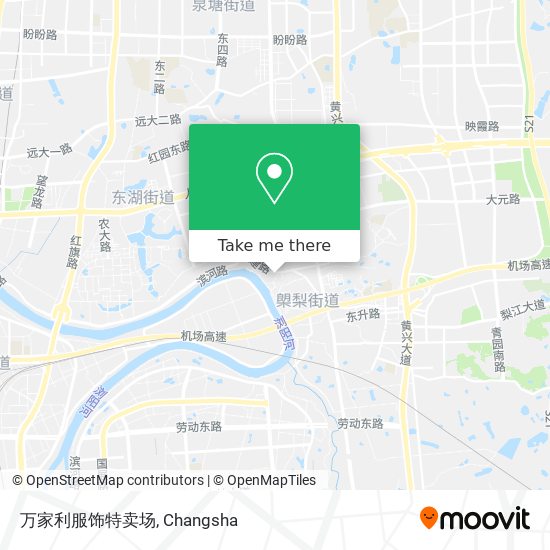 万家利服饰特卖场 map