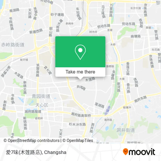 爱7味(木莲路店) map
