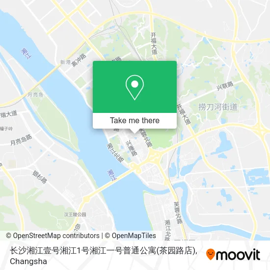 长沙湘江壹号湘江1号湘江一号普通公寓(茶园路店) map
