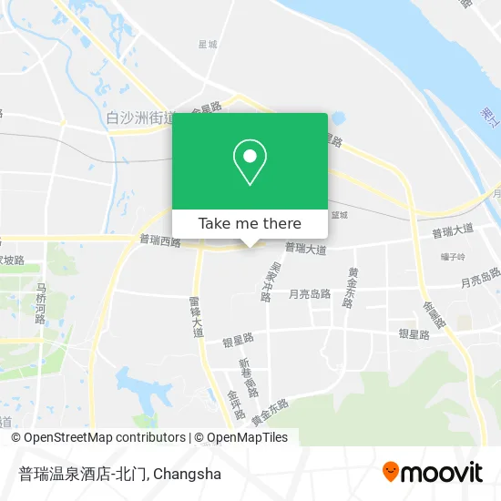 普瑞温泉酒店-北门 map