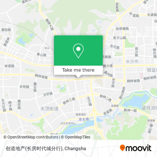创道地产(长房时代城分行) map