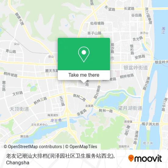 老友记潮汕大排档(润泽园社区卫生服务站西北) map