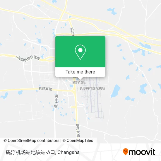 磁浮机场站地铁站-A口 map