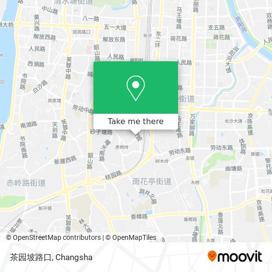 茶园坡路口 map