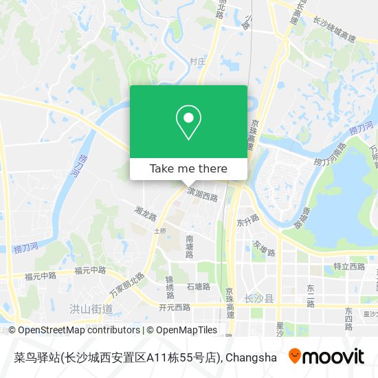 菜鸟驿站(长沙城西安置区A11栋55号店) map