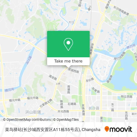 菜鸟驿站(长沙城西安置区A11栋55号店) map