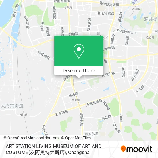 ART STATION LIVING MUSEUM OF ART AND COSTUME(友阿奥特莱斯店) map