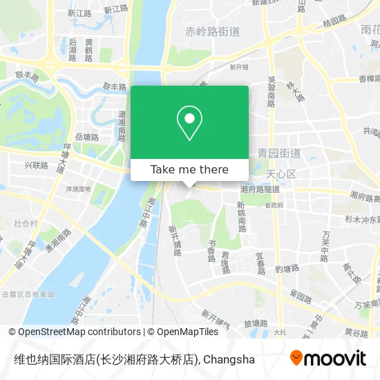 维也纳国际酒店(长沙湘府路大桥店) map