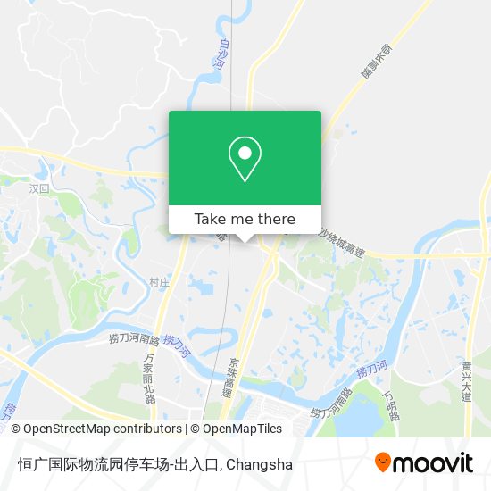 恒广国际物流园停车场-出入口 map