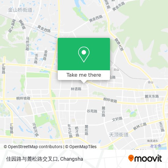 佳园路与麓松路交叉口 map