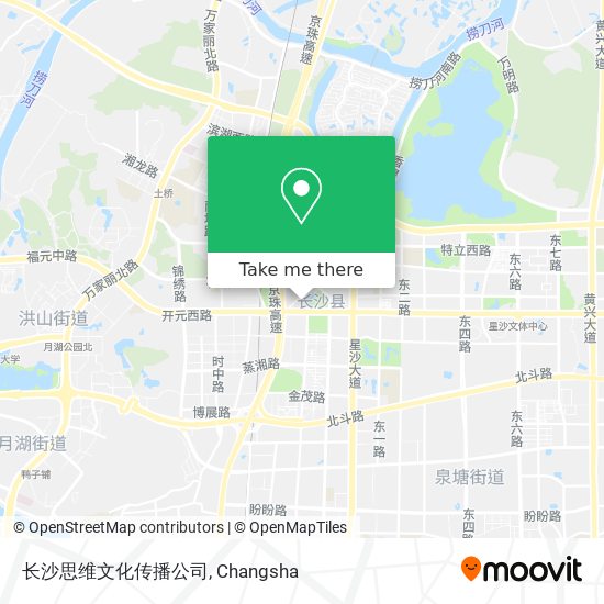 长沙思维文化传播公司 map