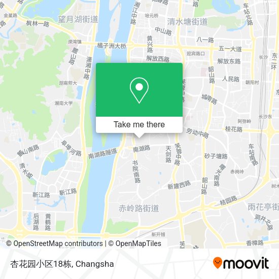 杏花园小区18栋 map
