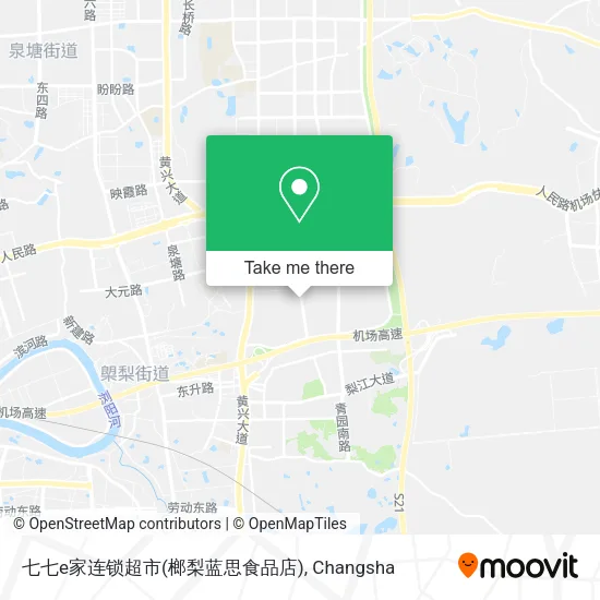 七七e家连锁超市(榔梨蓝思食品店) map