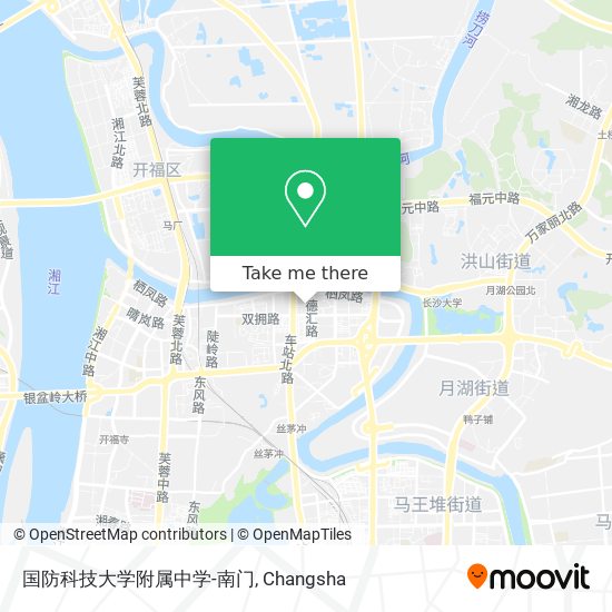 国防科技大学附属中学-南门 map