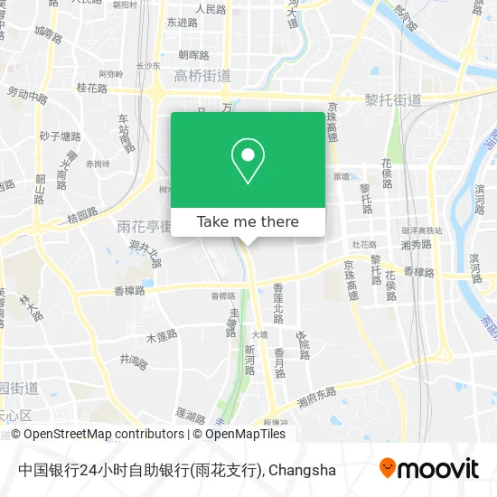 中国银行24小时自助银行(雨花支行) map