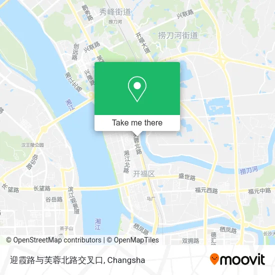 迎霞路与芙蓉北路交叉口 map