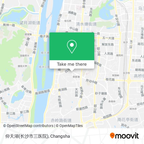 仰天湖(长沙市三医院) map
