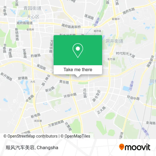 顺风汽车美容 map