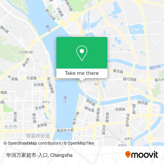 华润万家超市-入口 map