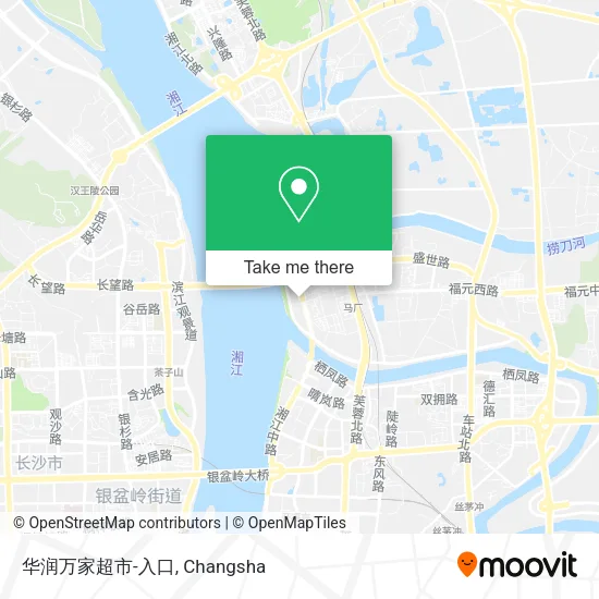 华润万家超市-入口 map