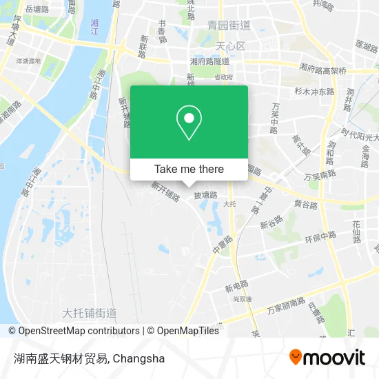 湖南盛天钢材贸易 map