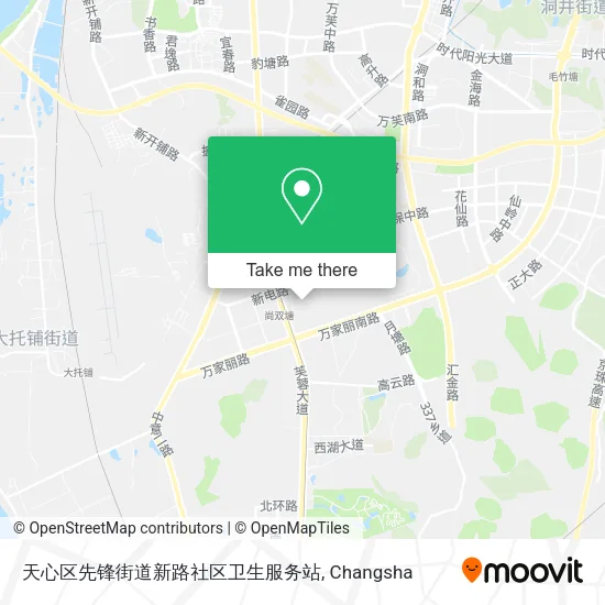 天心区先锋街道新路社区卫生服务站 map