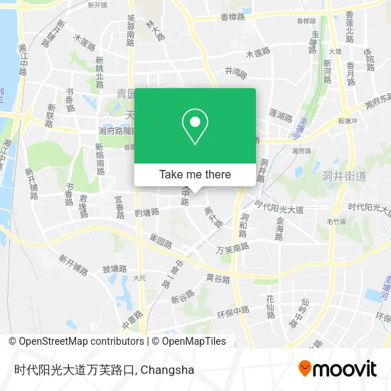 时代阳光大道万芙路口 map
