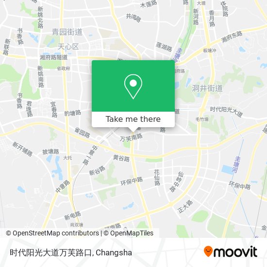 时代阳光大道万芙路口 map
