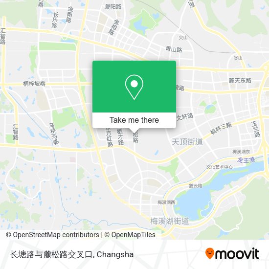 长塘路与麓松路交叉口 map