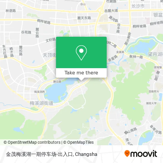 金茂梅溪湖一期停车场-出入口 map