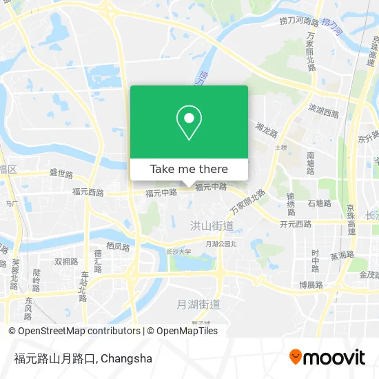 福元路山月路口 map