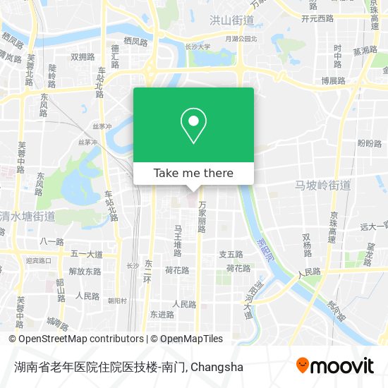 湖南省老年医院住院医技楼-南门 map