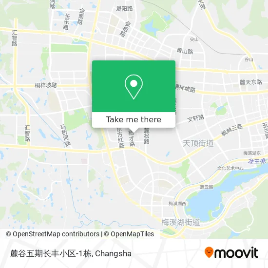 麓谷五期长丰小区-1栋 map